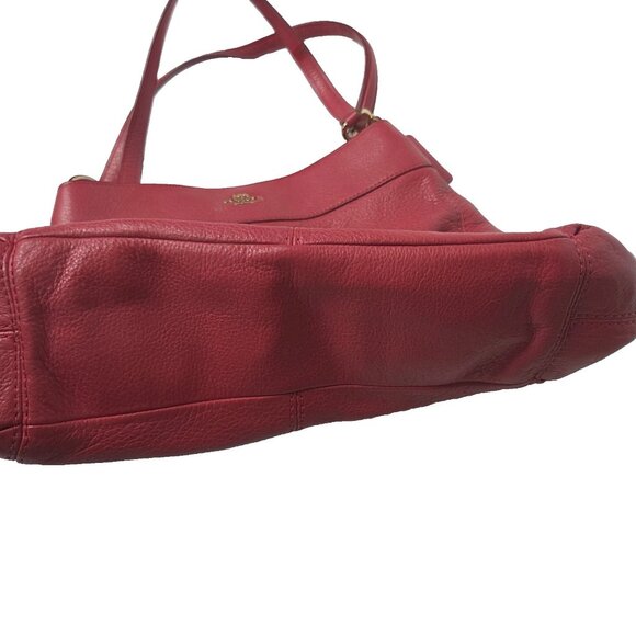 Coach Lexi Raspberry Red Purse Shoulder Bag - Picture 11 of 16
